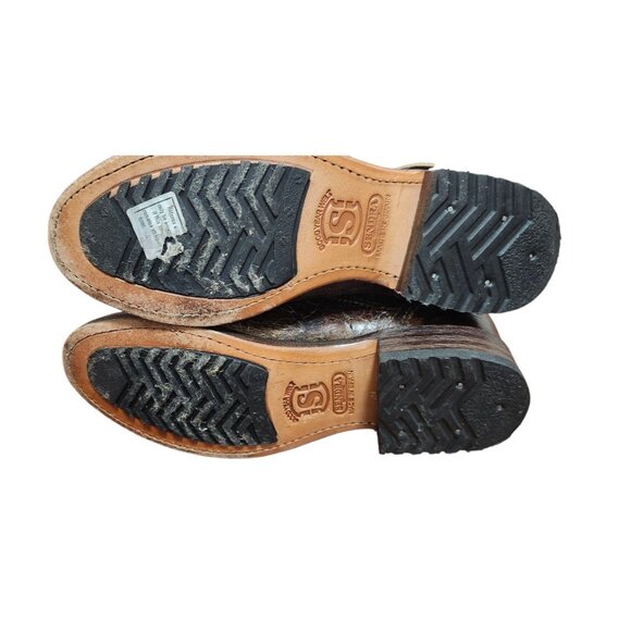 Sendra Engineer Boots 8601 Women’s 7 Brown Distressed Leather Goodyear Welt - Picture 12 of 14